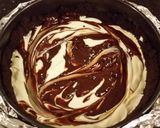 A picture of step 16 of Chocolate Salted Caramel Swirled Cheesecake.