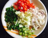 A picture of step 1 of Healthy brown rice veggie fitters❤️.