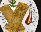 A picture of step 5 of Besan Chilla.