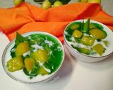 Foto langkah ke 4 dari resep Bubur Ubi Tapioka Pandan.
