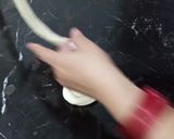 A picture of step 4 of Rope Style Paratha Folding.