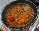 A picture of step 4 of Veg Methi chaman.