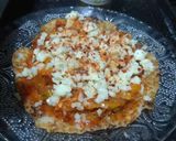A picture of step 6 of Leftover Rice Pizza.