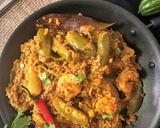 A picture of step 6 of Chaal Chingri Potol (Parwal / Pointed Gourd Cooked With Prawns & Rice - Bengali style).