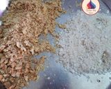 A picture of step 1 of Walnut Halwa.