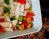 A picture of step 2 of American Chop Suey Boston 1940s edition.