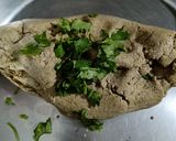 A picture of step 2 of Saag wali bajre ki roti.