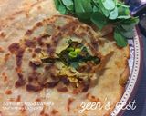 A picture of step 6 of Matar and Methi Parathas.