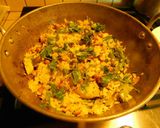 A picture of step 4 of Colorful Aval/Poha Uppuma.