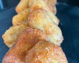 Foto del paso 13 de la receta: Croquetas Variadas, cecina, jamón ibérico, pollo, calçots y de chistorra con huevo frito😜😜😜😜
