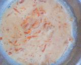 A picture of step 2 of Tri colour kheer.