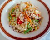 Gambar langkah 6 resipi Kerabu sotong thailand.