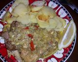 Foto del paso 7 de la receta: Pollo condimentado con papas