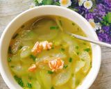 Hình bước làm 4 của món Canh bí xanh nấu tôm