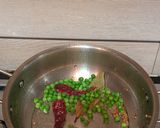 A picture of step 6 of Moong Dal with peas and cauliflower.