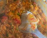 A picture of step 1 of Veggie eggy sauce🍽.