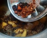 A picture of step 5 of Beef yakhni pulao biryani.