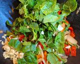 A picture of step 10 of Chicken Lo Mein C&G.