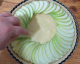Foto del paso 4 de la receta: Tarta de avena y crema pastelera, y manzanas verdes 🍏