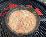 Une image de l'étape 7 de Courge spaghetti aux fruits de mer fumée sur BBQ au charbon.