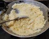 A picture of step 1 of Sujji (semolina) Laddu.