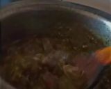 A picture of step 4 of Haryali or Chutney kaleji.