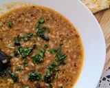 A picture of step 8 of Mash daal with gravy..... Yumm.