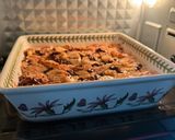 Gambar langkah 6 resipi 👩‍🍳Puding Roti Coklat Pisang.