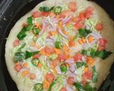 A picture of step 3 of Rava uttapam.