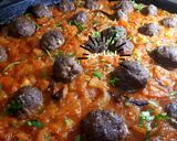 A picture of step 5 of Dawood Basha (Kofta).
