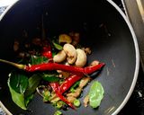 A picture of step 3 of Ven Pongal - a popular Indian breakfast.