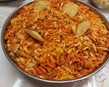 A picture of step 1 of Chatpata Bhel.