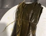 Foto del paso 1 de la receta: Tamales de arroz y masa con cerdo y pollo