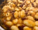 A picture of step 3 of Gnocchi with Squash and Mixed Beans.