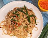 A picture of step 5 of Spicy Tangy Linguine Pasta.