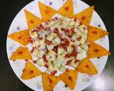 A picture of step 3 of Nachos Chaat.