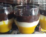 Foto langkah ke 6 dari resep Puding lapis labu tape dan coklat.