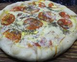 Foto del paso 4 de la receta: Tarta de jamón, queso y tomate con masa casera