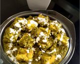A picture of step 12 of Creamy Palak paneer.