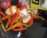 Foto langkah ke 3 dari resep 39. Sambal + terong + tempe + timun.