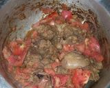 A picture of step 2 of Fried chicken liver+ugali.