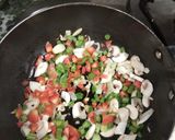 A picture of step 3 of Hot and sour soup.