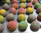 Foto langkah ke 8 dari resep Moon cake/pia rainbow.
