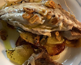 Foto del paso 6 de la receta: Txitxarrito al horno en cama de patatas y cebolla