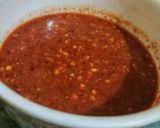 A picture of step 4 of Lehsan ki Lal chutney.
