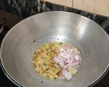 A picture of step 3 of Drumstick pumpkin sabzi.