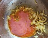 A picture of step 5 of Cluster beans curry.