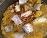 Foto del paso 5 de la receta: BAGRE Banderillo con pasta y plátanos, comentado con ajo cúrcuma, jengibre y pimienta
