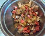 A picture of step 1 of Chicken & Hotdog Fried Rice Recipe.