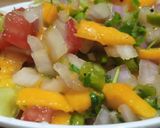 A picture of step 4 of Mango salsa.